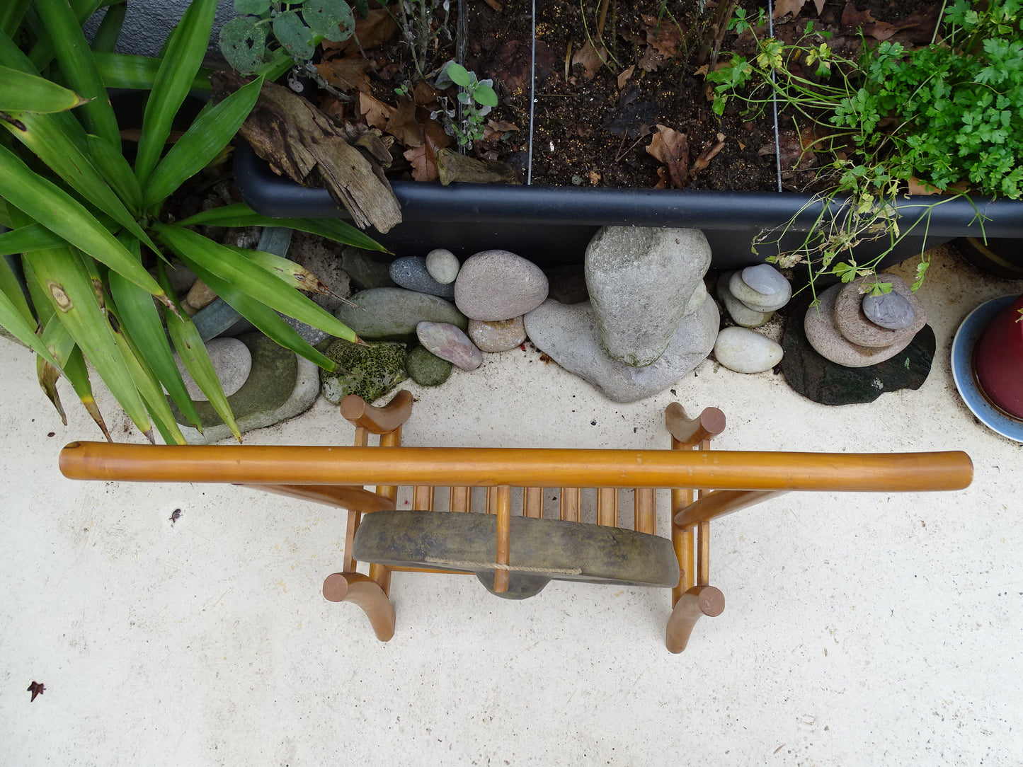 Gong ancien du Viet-Nam, Ø 35 centimètres x 8 . vendu avec maillet avec ou sans support en bois !
