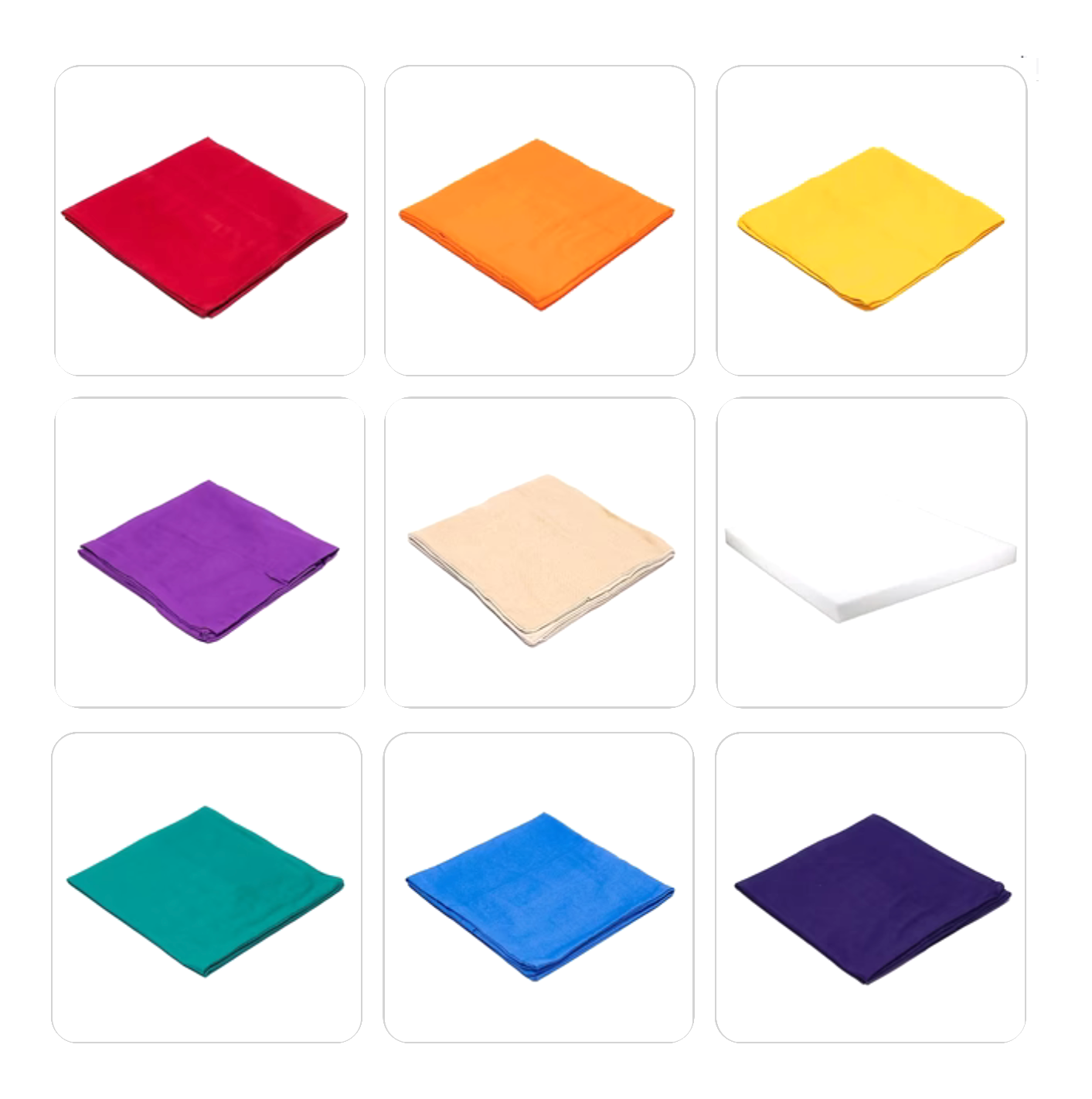 Housse pour tapis de Méditation en coton, 7 couleurs au choix + 1 Modèle en chanvre + option 'carré en mousse pour rembourrage'. taille 65x65x5 centimètres. Fait au Népal !