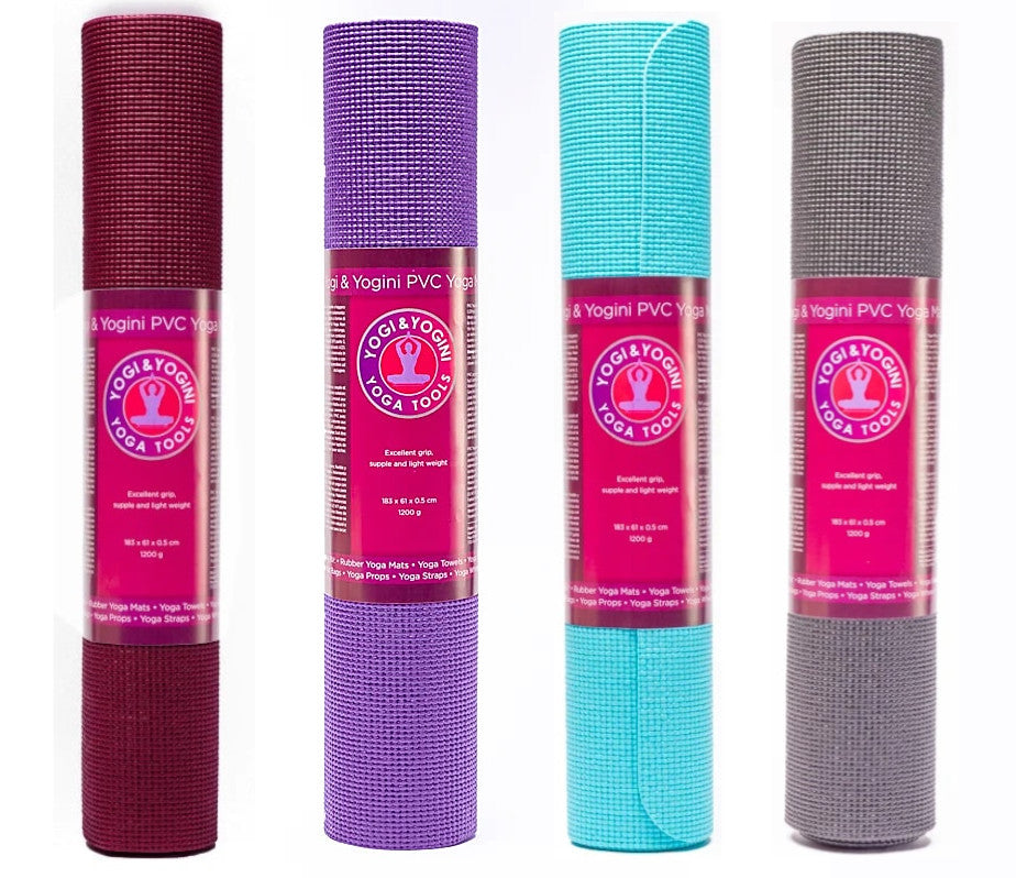 Tapis de yoga TPE en pvc, de 61x183x0.5 centimètres - 1,2 kilogrammes. Excellente adhérence, souple et léger. Convient aux formes de yoga d'intensité légère à moyenne, comme le Hatha et le Yin Yoga !