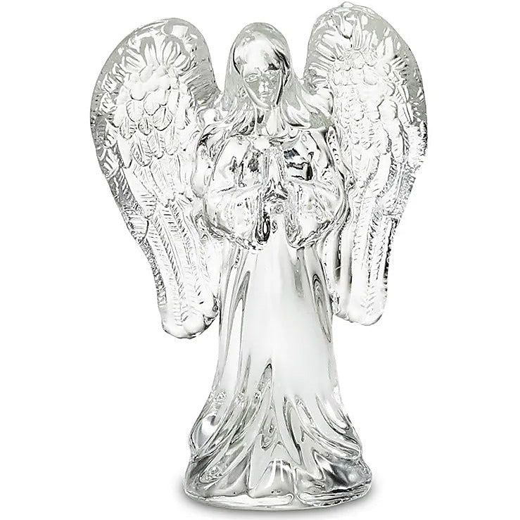 Ange de verre avec les ailes givrées – Pièce décorative 10,4 x 7 x 3 mm – 155 g