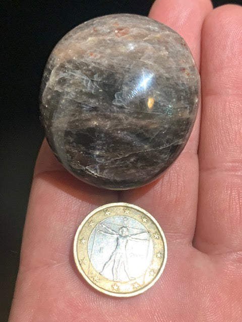 Pierre de lune noire - Galet/ Jumbo - 45 x 40 x 26 mm - 60,3 gr.