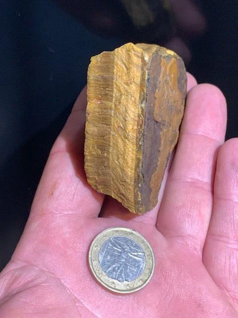 Oeil de tigre, spécimen brut et naturel - 76 x 55 x 22 mm - 122,2 gr.