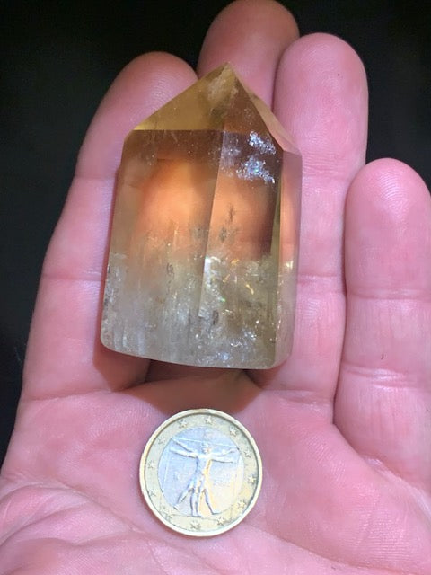 Citrine - Pointe/ Laser - 55 x 36 x 26 mm - 77,7 gr.