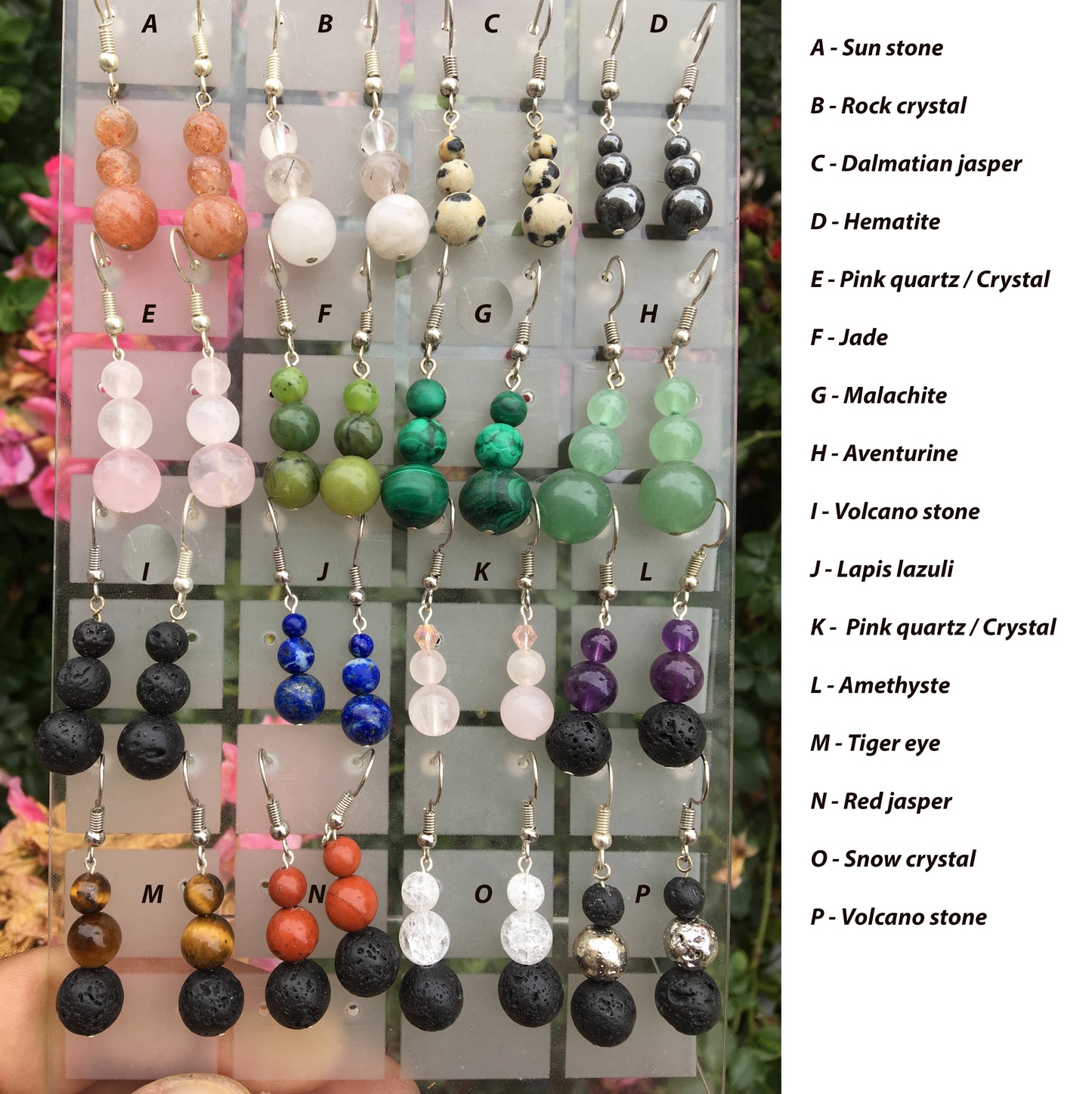 Boucles d'oreilles, collection 'Totem', concept 'Zen Curiosity', qualité AA à AAA. Vendu en finition Argent, laiton ton Argent ou doré + options pour des choix de montures, parfait !