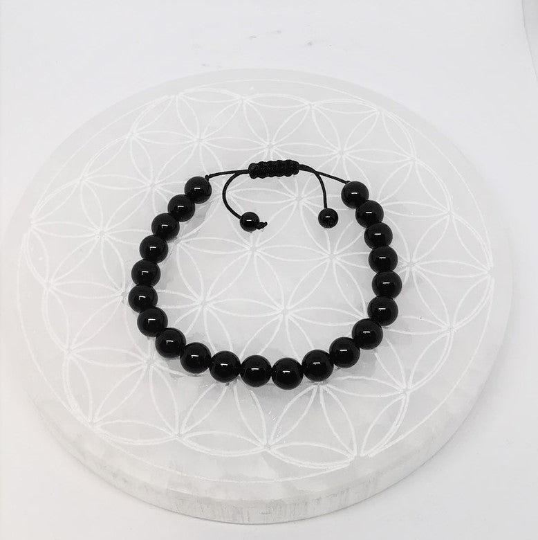 Collection de bracelets n°5, à fermeture coulissante de type 'Mala, simple rang, avec perles de 8mm - De 7 à 21 cm. Superbes perles de qualité AA à AAA !