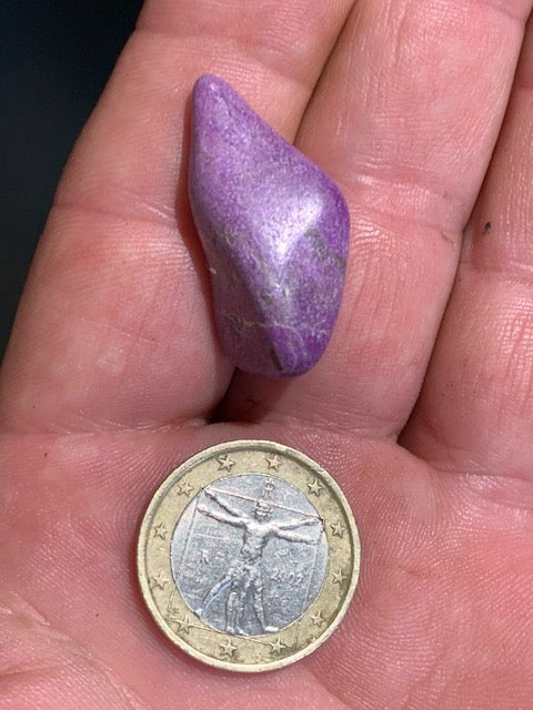 Stichite – Pierre roulée - 32 x 16 x 13 mm/ 4,6 gr.
