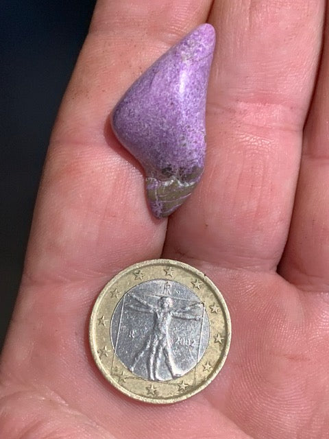 Stichite – Pierre roulée - 33 x 17 x 10 mm/ 4,4 gr.