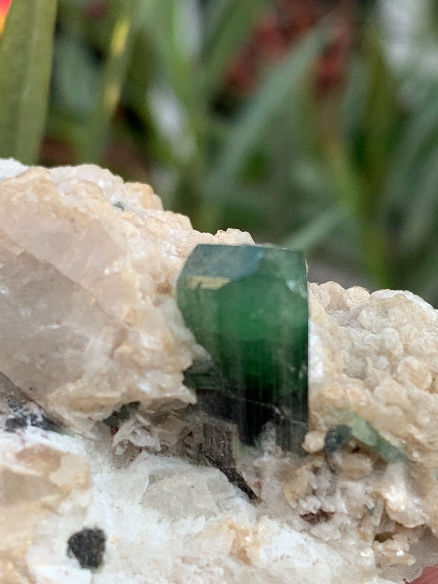 Tourmaline verte/ Verdélite, spécimen naturel de 74 x 44 x 30 mm - 84,7 grammes !