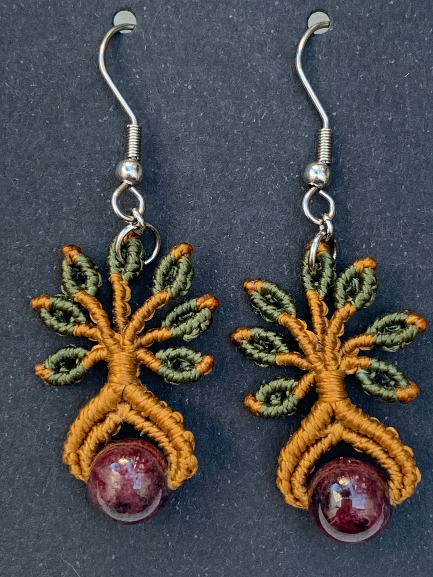 đ§” Boucles dâoreilles, superbes crĂ©ations tissĂ©es Ă la main avec perle en pierre semi-prĂ©cieuse â Choisissez votre perle et recevez une crĂ©ation sur mesure ! Fait par CrĂ©atipik (Fr°)