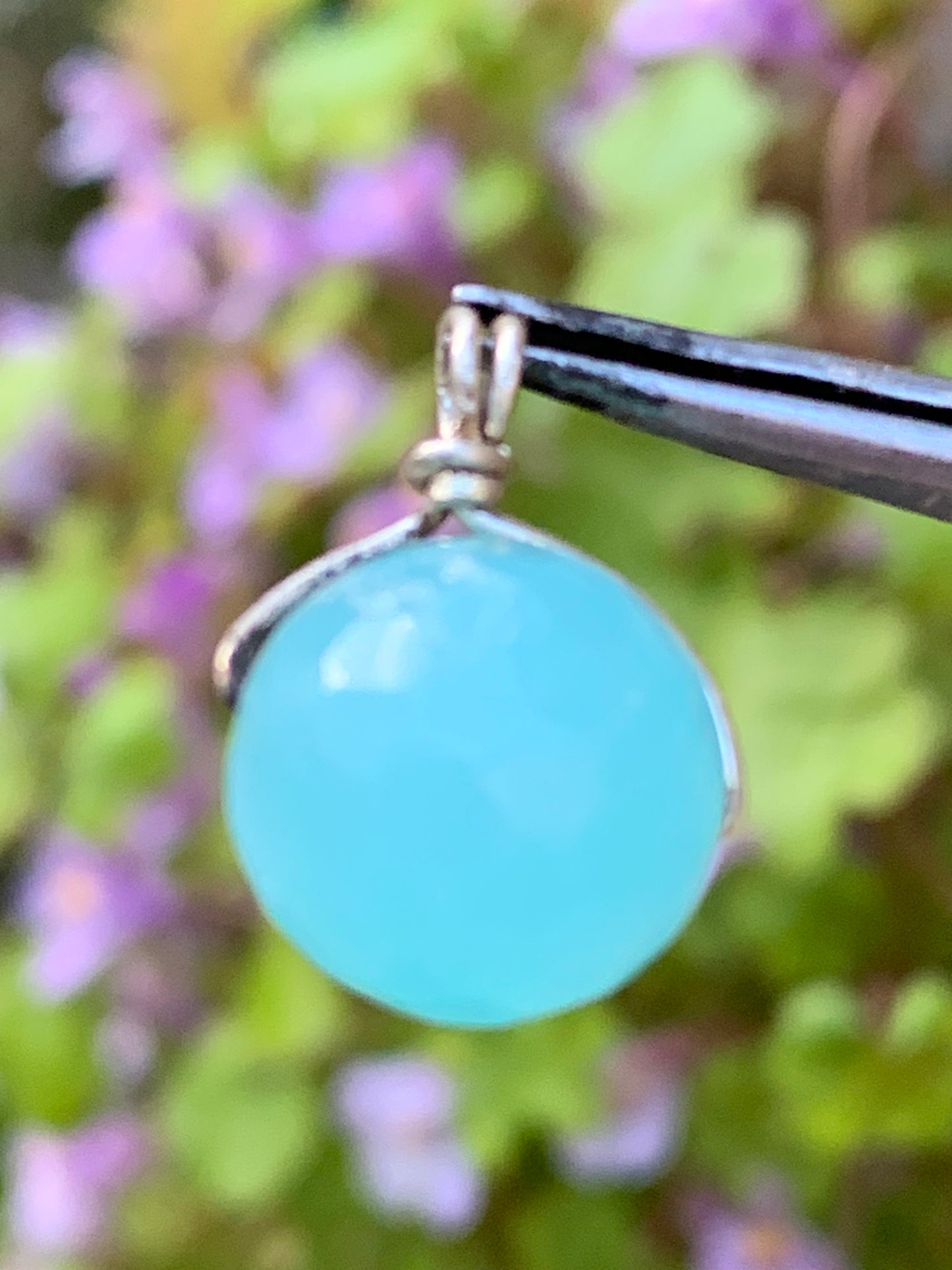 Amazonite, pendentif en Argent de 16mm de hauteur x 10 de largeur x 10 d'épaisseur. Vendu avec cordon réglable de couleur noire offert !