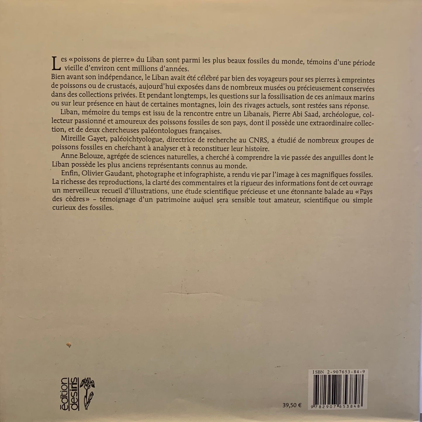 Livre : Les poissons fossiles par un collectif d'Auteur | Format Broché | Editions Liban - Mémoire du Temps