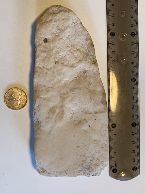 Craie naturelle/ Calcaire crayeux – Bloc brut naturel - 18 x 7 x 2 cm - 123,3 gr. !