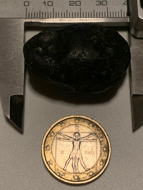 Tectite du Viet-Nam - 37 mm x 27 x 20 - 21,9 grammes - Fascinant, envoutant, hypnotisant !