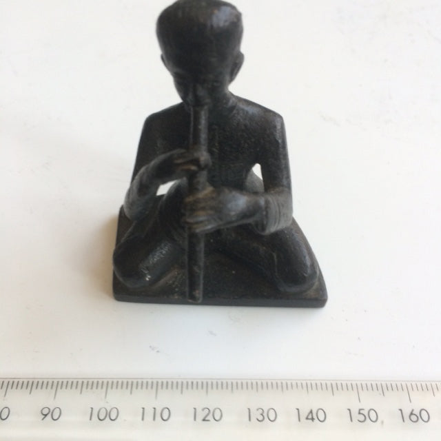 Mini-statuettes de Bali Orchestra complet de musiciens en bronze de 4 à 5 centimètres de haut !