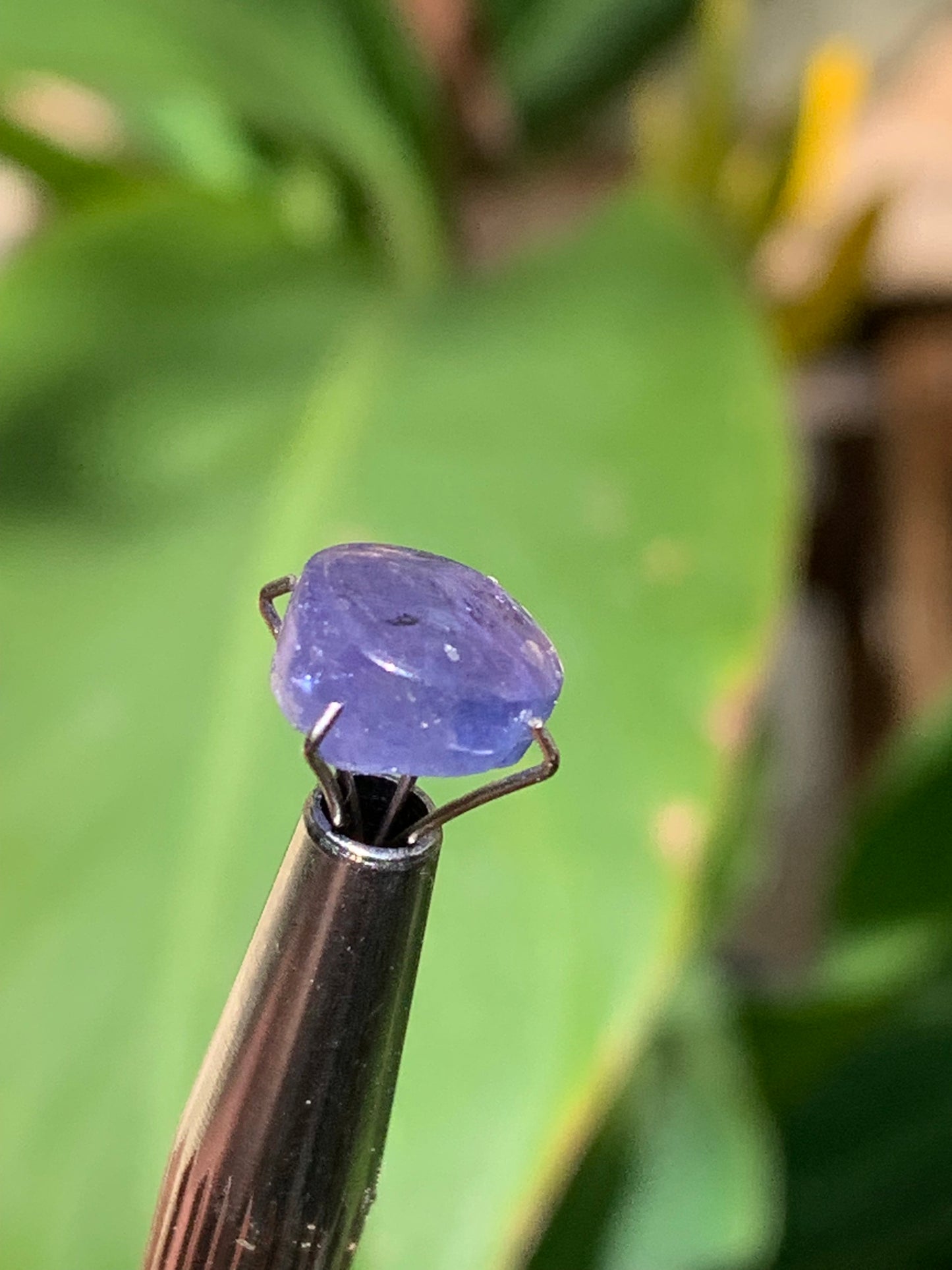 Tanzanite/ Zoïsite bleue, cabochon de 10mm de diamètre x 5 - 3,5 carats. Parfait en bijouterie, collection ,exposition...