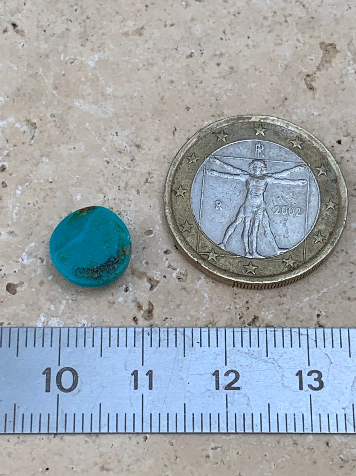 Turquoise, cabochon AAA de 10mm x10 x5 - 3,5 carats. Parfait en bijouterie, collection ,exposition...