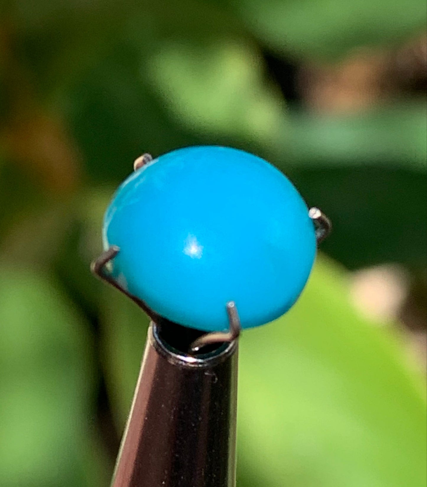 Turquoise, cabochon AAA de 10mm x10 x5 - 3,5 carats. Parfait en bijouterie, collection ,exposition...