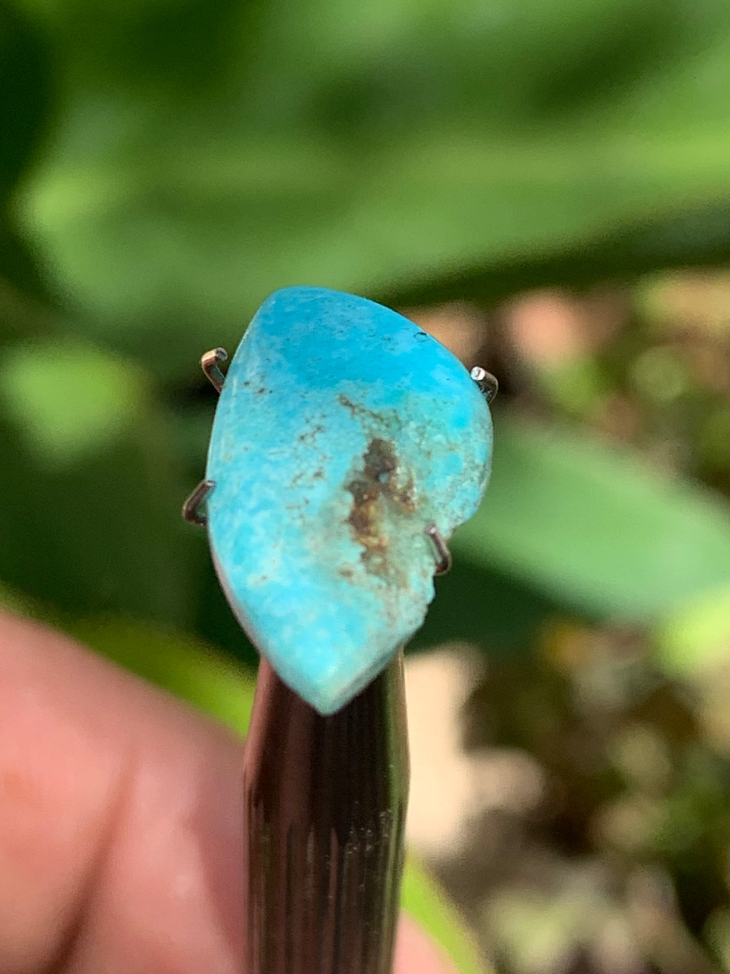 Turquoise, cabochon de 20mm x10 x3 - 3 carats. Parfait en bijouterie, collection ,exposition...