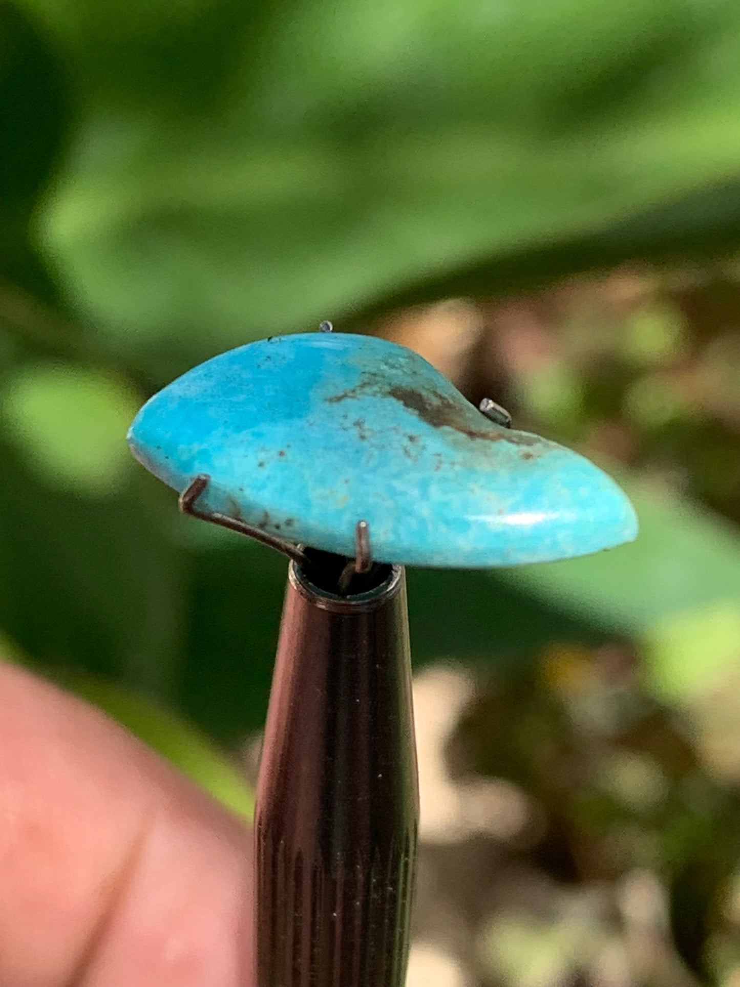 Turquoise, cabochon de 20mm x10 x3 - 3 carats. Parfait en bijouterie, collection ,exposition...
