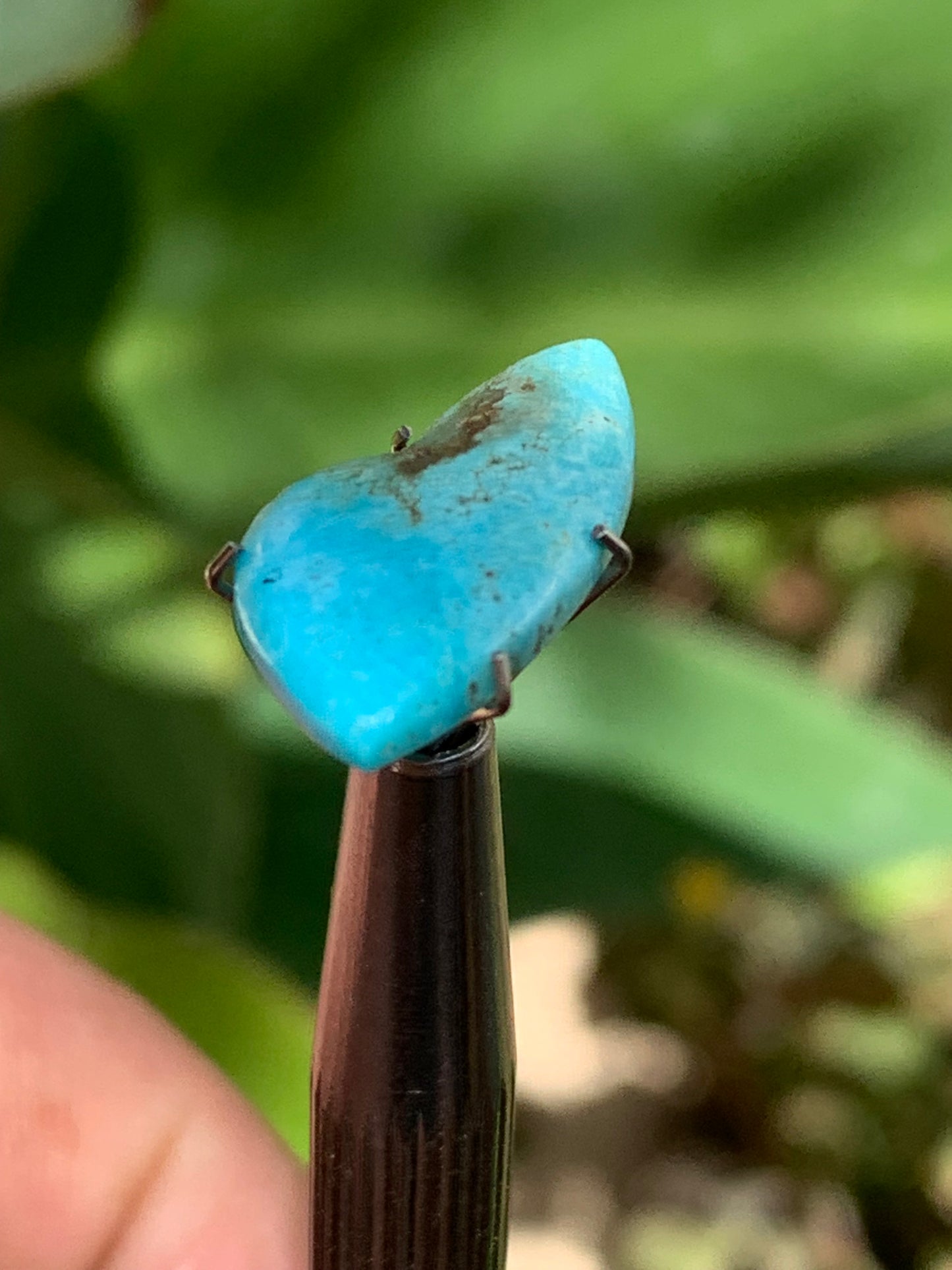 Turquoise, cabochon de 20mm x10 x3 - 3 carats. Parfait en bijouterie, collection ,exposition...