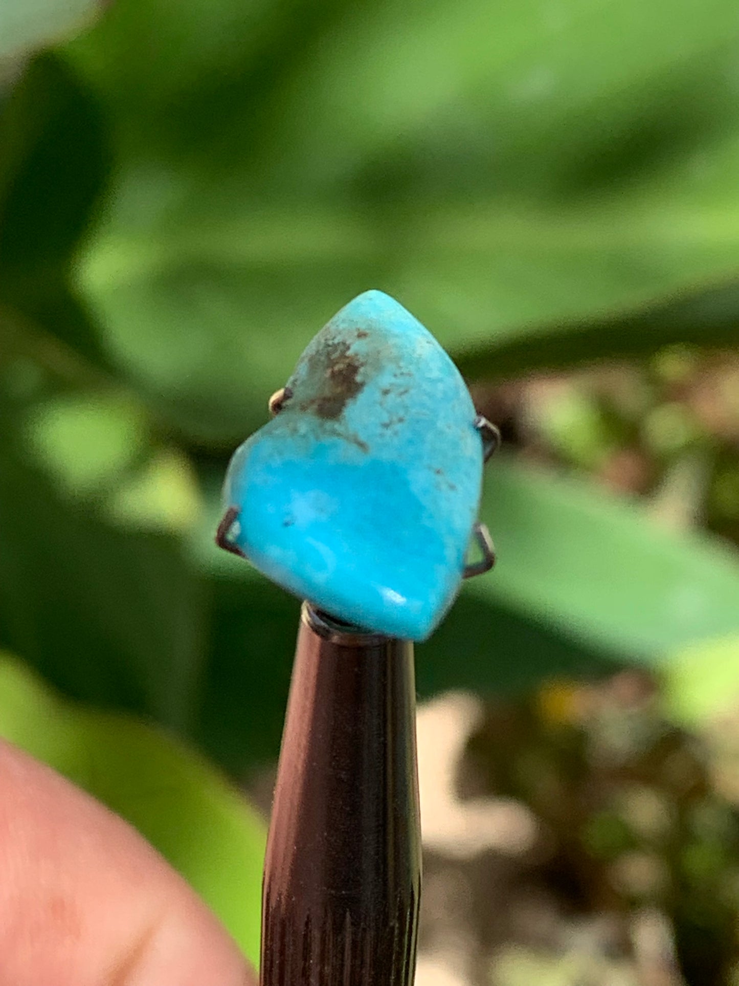 Turquoise, cabochon de 20mm x10 x3 - 3 carats. Parfait en bijouterie, collection ,exposition...