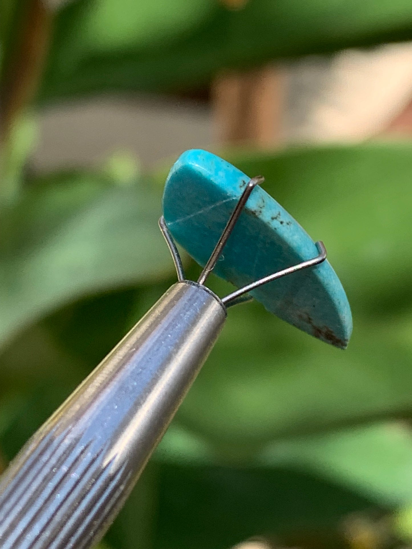 Turquoise, cabochon de 20mm x10 x3 - 3 carats. Parfait en bijouterie, collection ,exposition...
