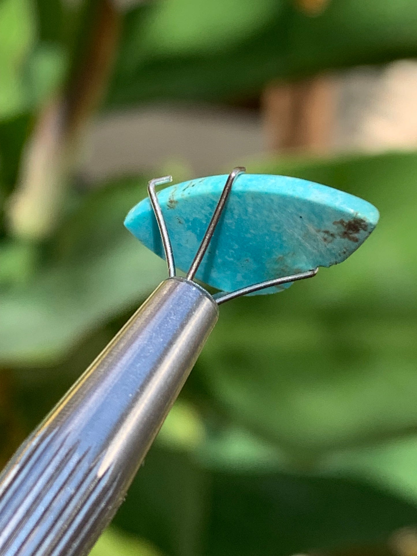 Turquoise, cabochon de 20mm x10 x3 - 3 carats. Parfait en bijouterie, collection ,exposition...