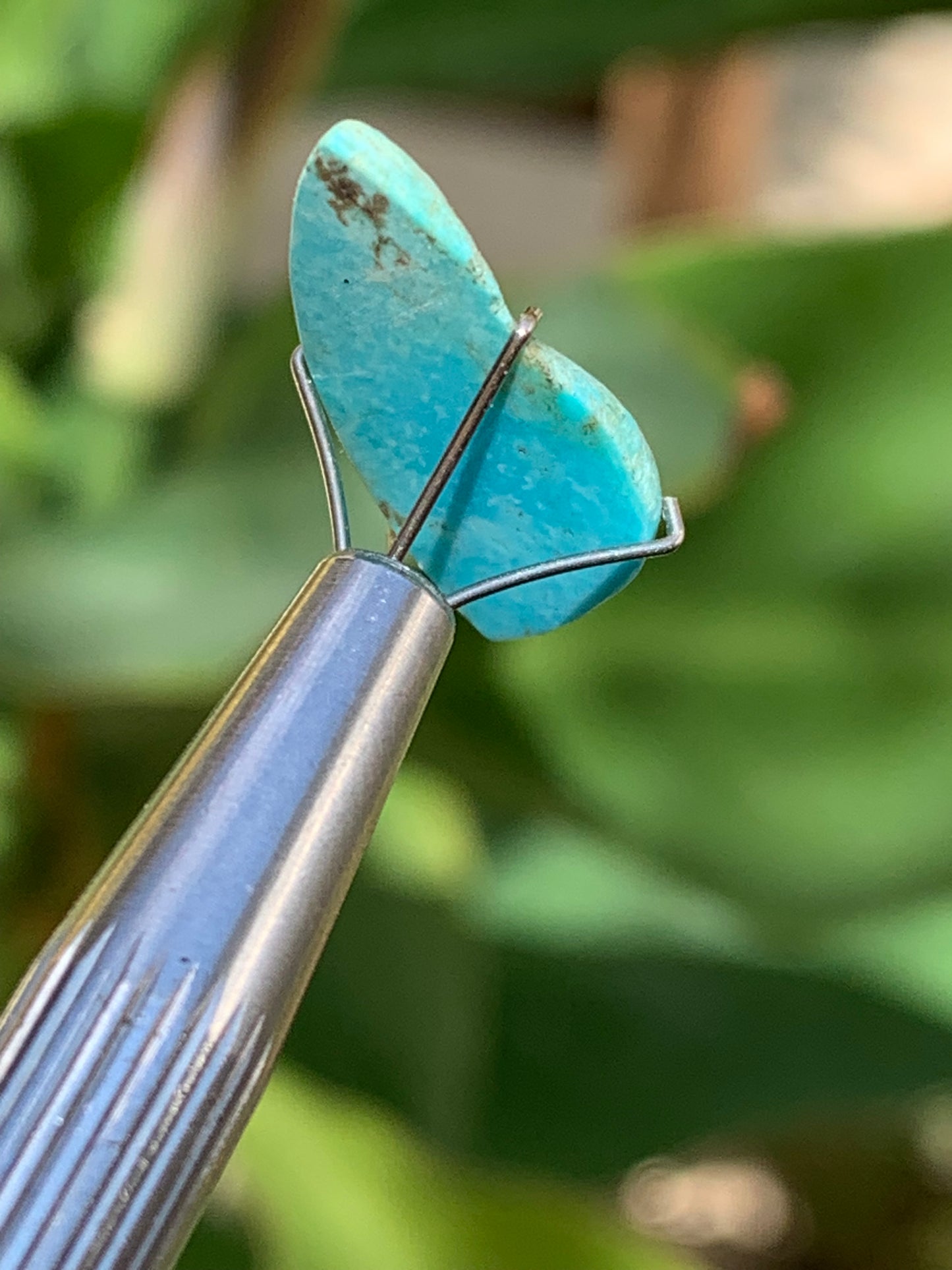 Turquoise, cabochon de 20mm x10 x3 - 3 carats. Parfait en bijouterie, collection ,exposition...