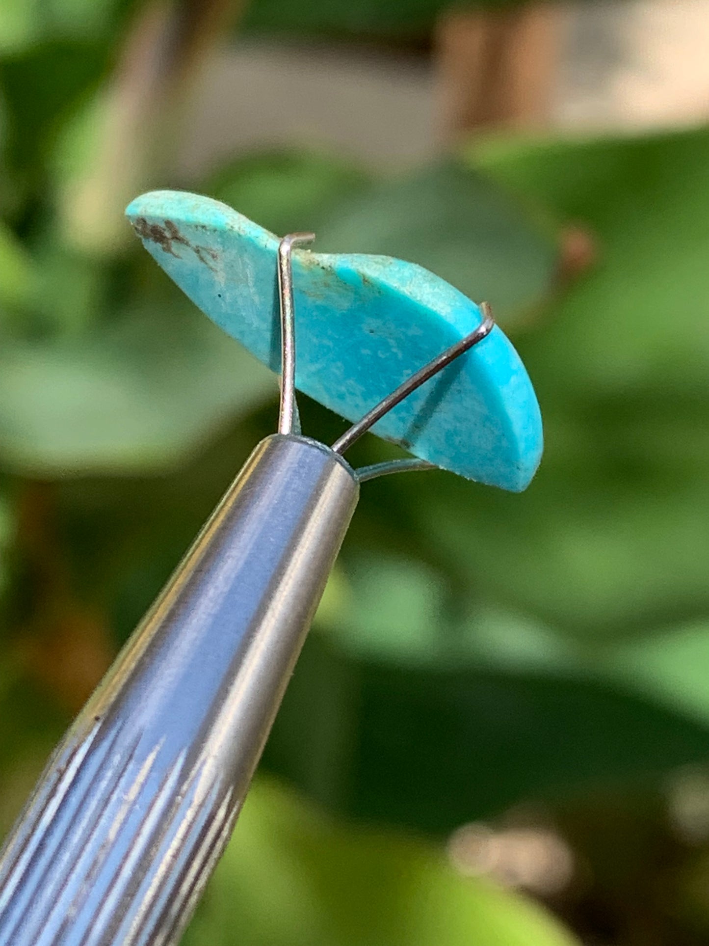 Turquoise, cabochon de 20mm x10 x3 - 3 carats. Parfait en bijouterie, collection ,exposition...