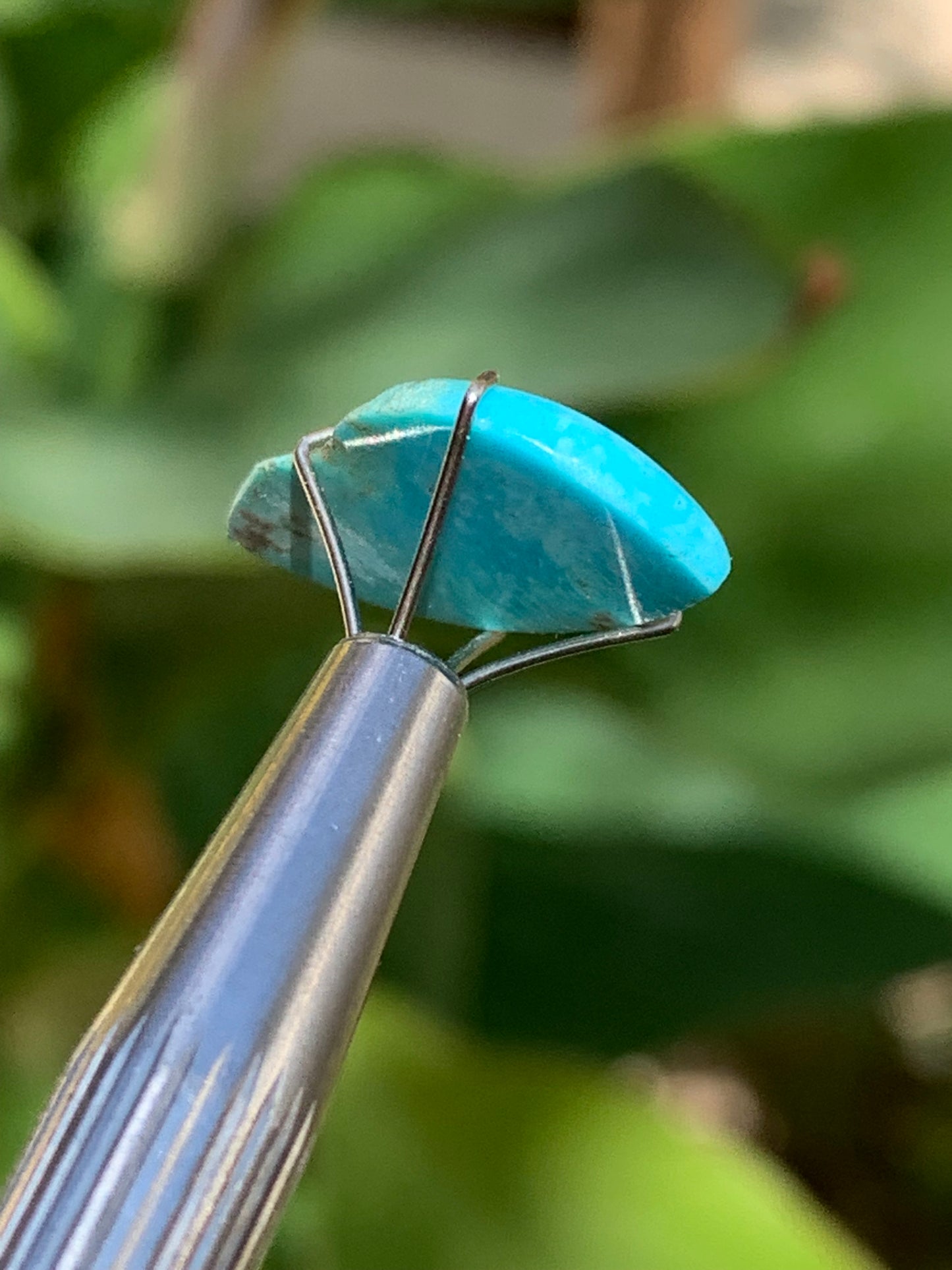Turquoise, cabochon de 20mm x10 x3 - 3 carats. Parfait en bijouterie, collection ,exposition...