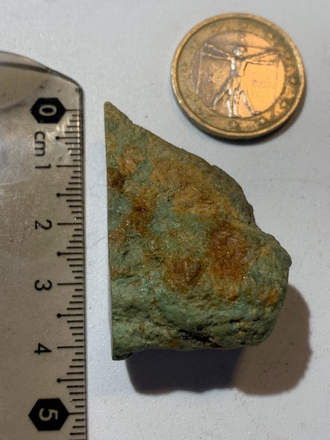 Turquoise verte du Mexique, demi pépite naturelle de 41 mm x 27 x 20 - 22,3 gr.