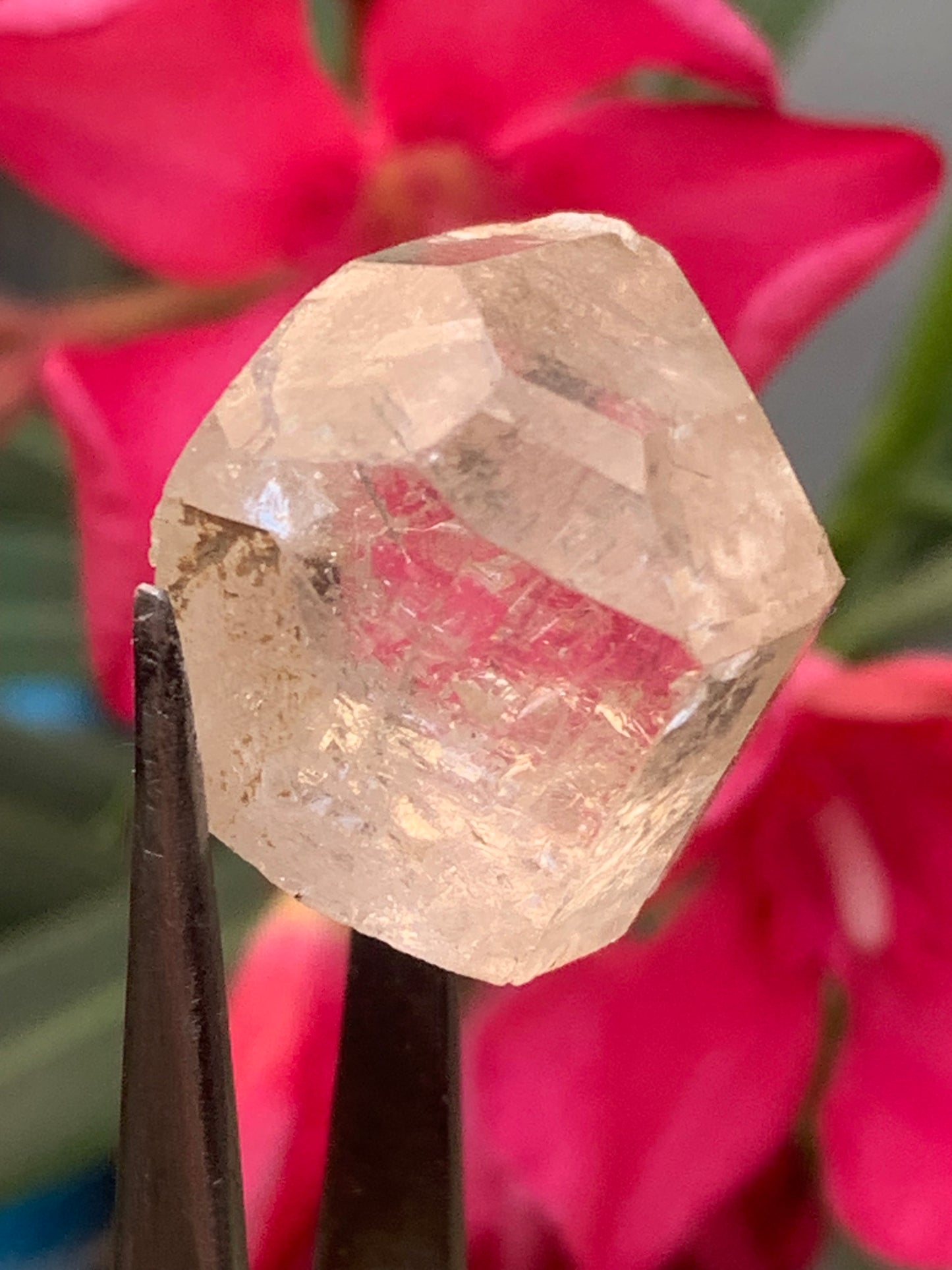 Topaze Impériale, superbe cristal naturel de 21mm x18 x12 - 11 grammes/ 55 carats. Belle pièce de collection, unique et assez rare sur le marché !