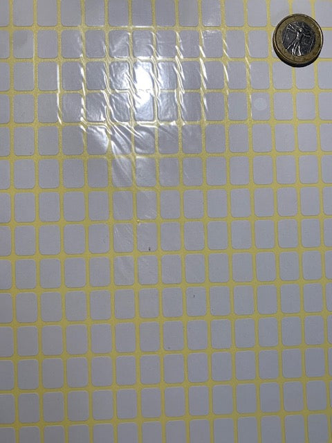 Étiquettes adhésives de petits formats, 9 x 13 mm - Parfait pour marquer les minéraux et bijoux