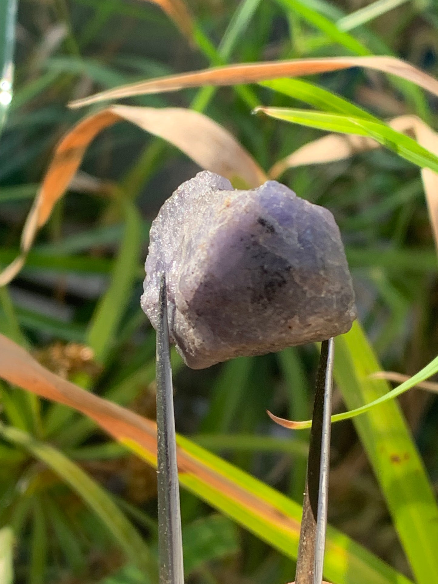 Tanzanite, spécimen brut de 32mm x21 x20 - 18 grammes. Parfait en collection, exposition, lapidage...