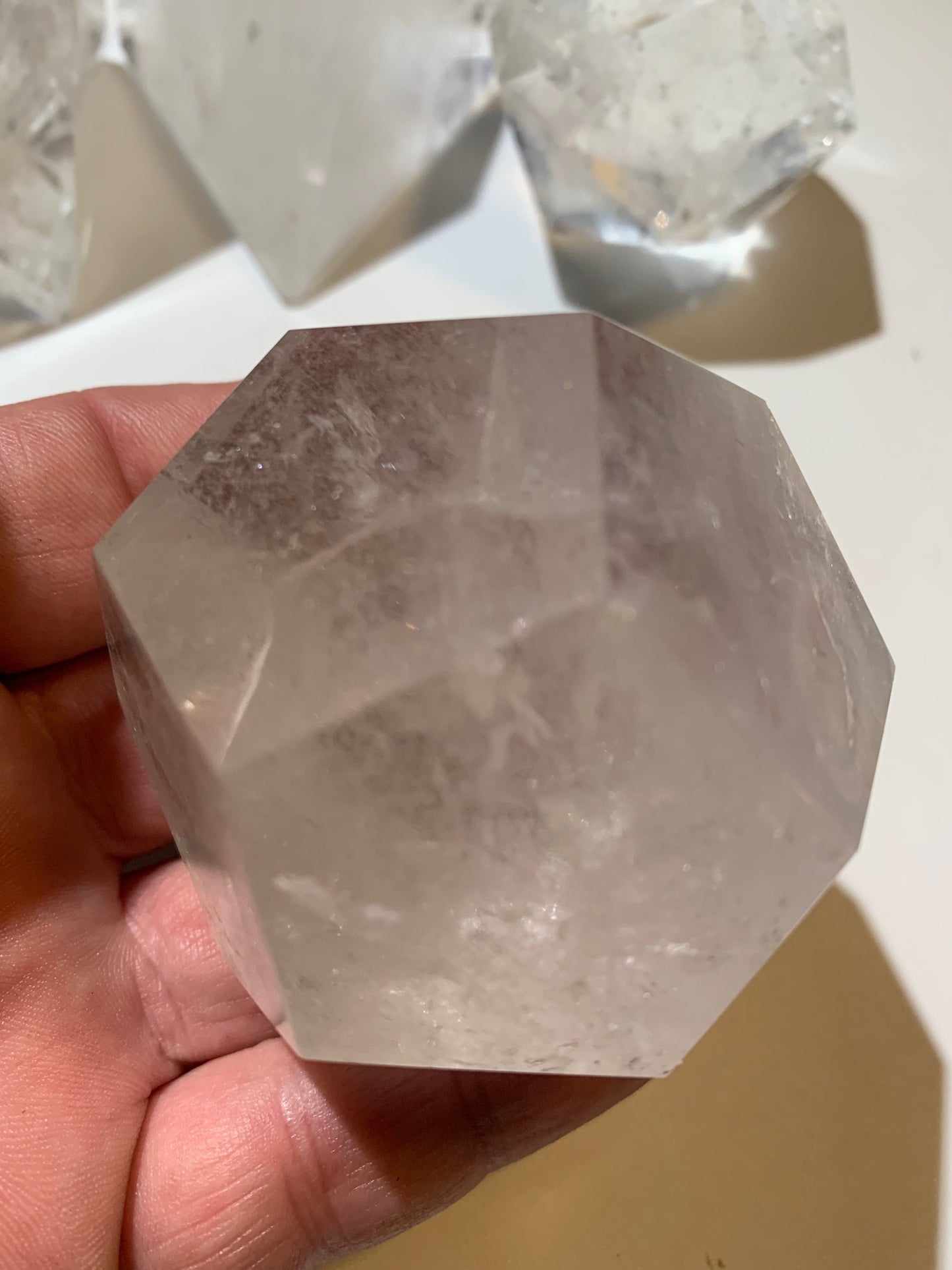 Rare ! Solides de Platon de taille XL, set de 5 pièces de 50 à 60 mm - Qualité A à AAA