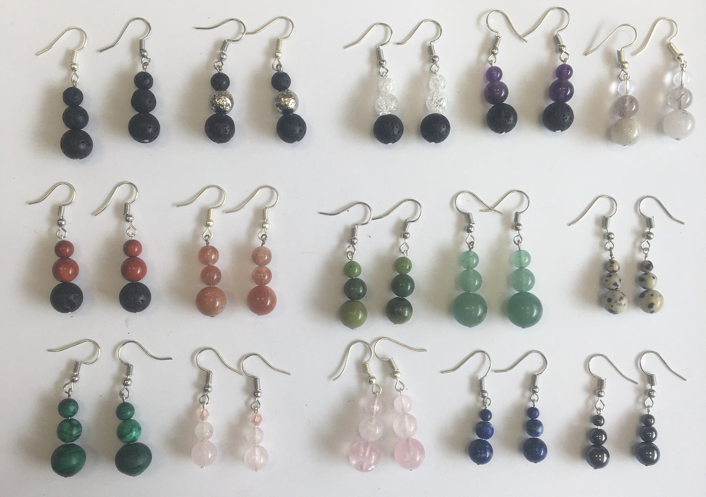 Boucles d'oreilles, collection 'Totem', concept 'Zen Curiosity', qualité AA à AAA. Vendu en finition Argent, laiton ton Argent ou doré + options pour des choix de montures, parfait !