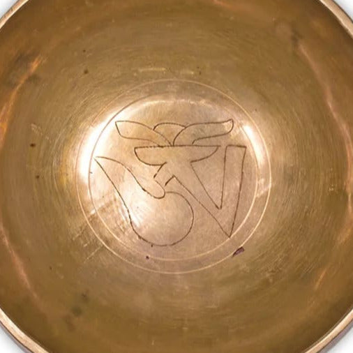 Bol tibétain gravé Om ॐ, avec maillet offert. Tailles 10 à 30 cm. Testés et approuvés !