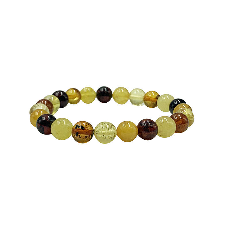 Ambre, perles rondes de 5/6 ou de 7 millimètres, vendu en bracelet de 17 à 21 centimètres ou en collier de 45 centimètres. Qualité AA à AAA, superbes perles, légéres et d'une douceur incroyable !