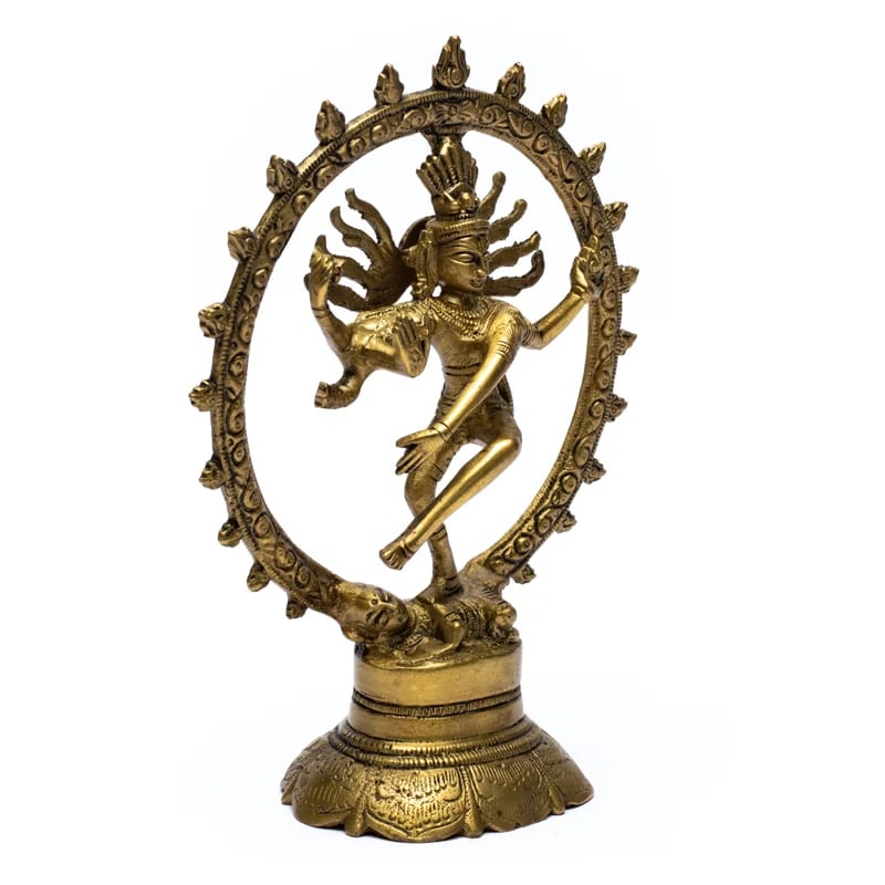 Shiva Nataraj en métal (laiton). Ø de 10, 15 et 20 cm, au choix. Divinité hindouiste !