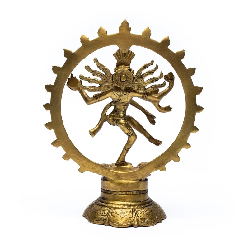 Shiva Nataraj en métal (laiton). Ø de 10, 15 et 20 cm, au choix. Divinité hindouiste !