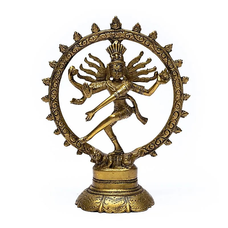 Shiva Nataraj en métal (laiton). Ø de 10, 15 et 20 cm, au choix. Divinité hindouiste !