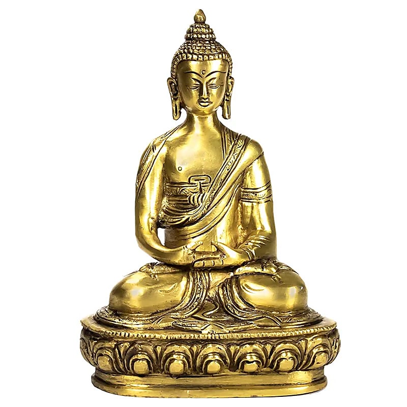 Sélection de Bouddha en laiton. Ø modèles de 13 à 20cm (au choix). Divinité Bouddhiste sacré de très belle qualité !