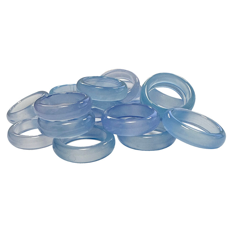 Bague/ anneau/ Jonc en agate verte, agate bleue, cornaline ou Onyx, disponible de la taille : 50 fr. à 70. Très belle qualité, le cadeau parfait !