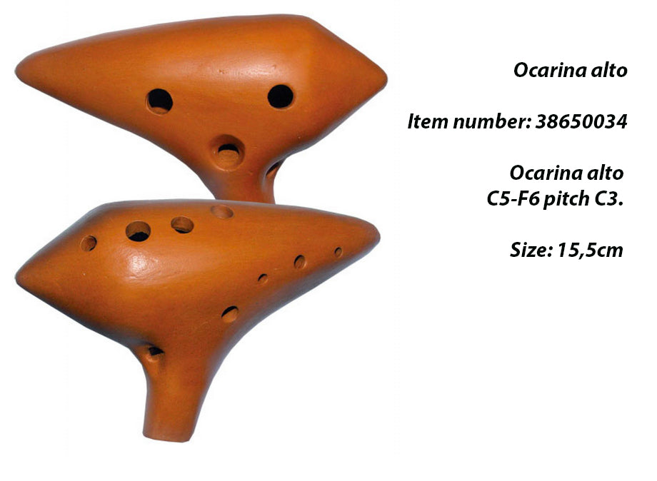 Ocarina 'professionnel' en terre cuite, 6 accordages au choix, très belle qualité !