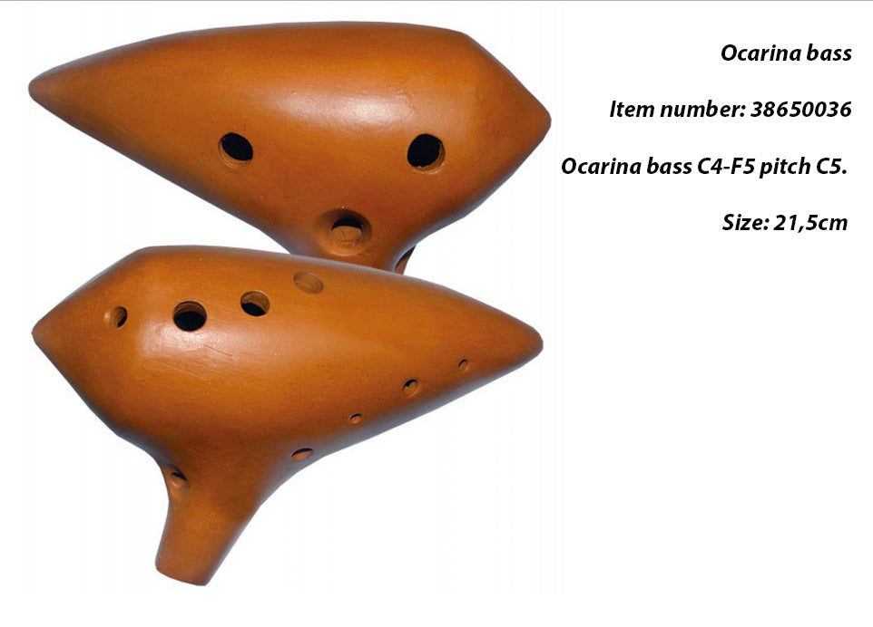 Ocarina 'professionnel' en terre cuite, 6 accordages au choix, très belle qualité !