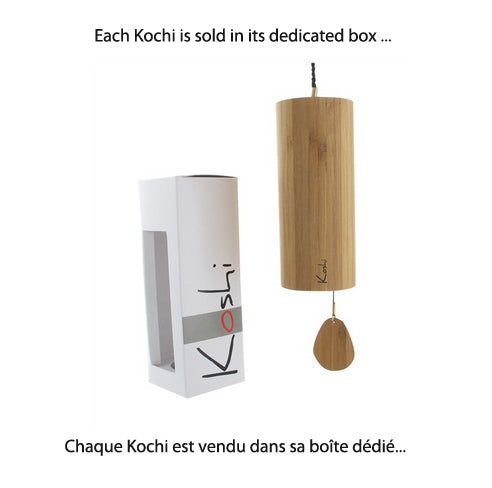 Carillons éoliens, les fameux Koshi © en bambou, à l'unité ou pack des 4 (Air, Eau, Feu, Terre), fait en France !