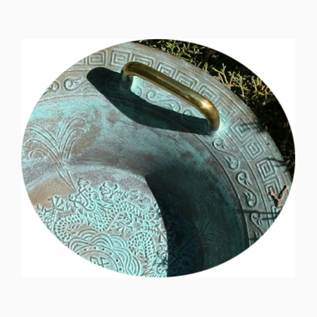 Bol Taoïste/ bol à eau, fait en bronze, taille de 39 centimètres - 2250 grammes. Remonte à la dynastie Han, il y a plus de 2000 ans !