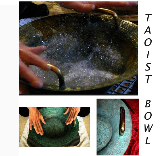 Bol Taoïste/ bol à eau, fait en bronze, taille de 39 centimètres - 2250 grammes. Remonte à la dynastie Han, il y a plus de 2000 ans !