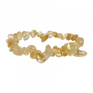 Citrine (quartz), bracelet de 17 à 21cm, collier de 42cm et sautoir de 85cm. Perles de type 'baroque/ chips' de formes naturelles montées sur fil élastique ou fil d'acier de haute résistance !