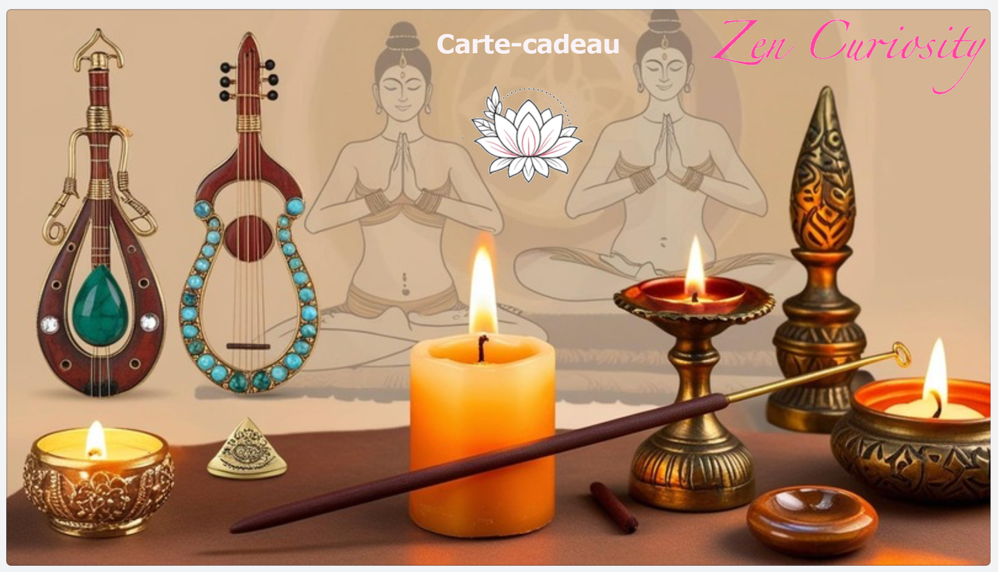 Carte-cadeau de Zen Curiosity, offrez un cadeau rempli de sens, d’énergie et de bienveillance !